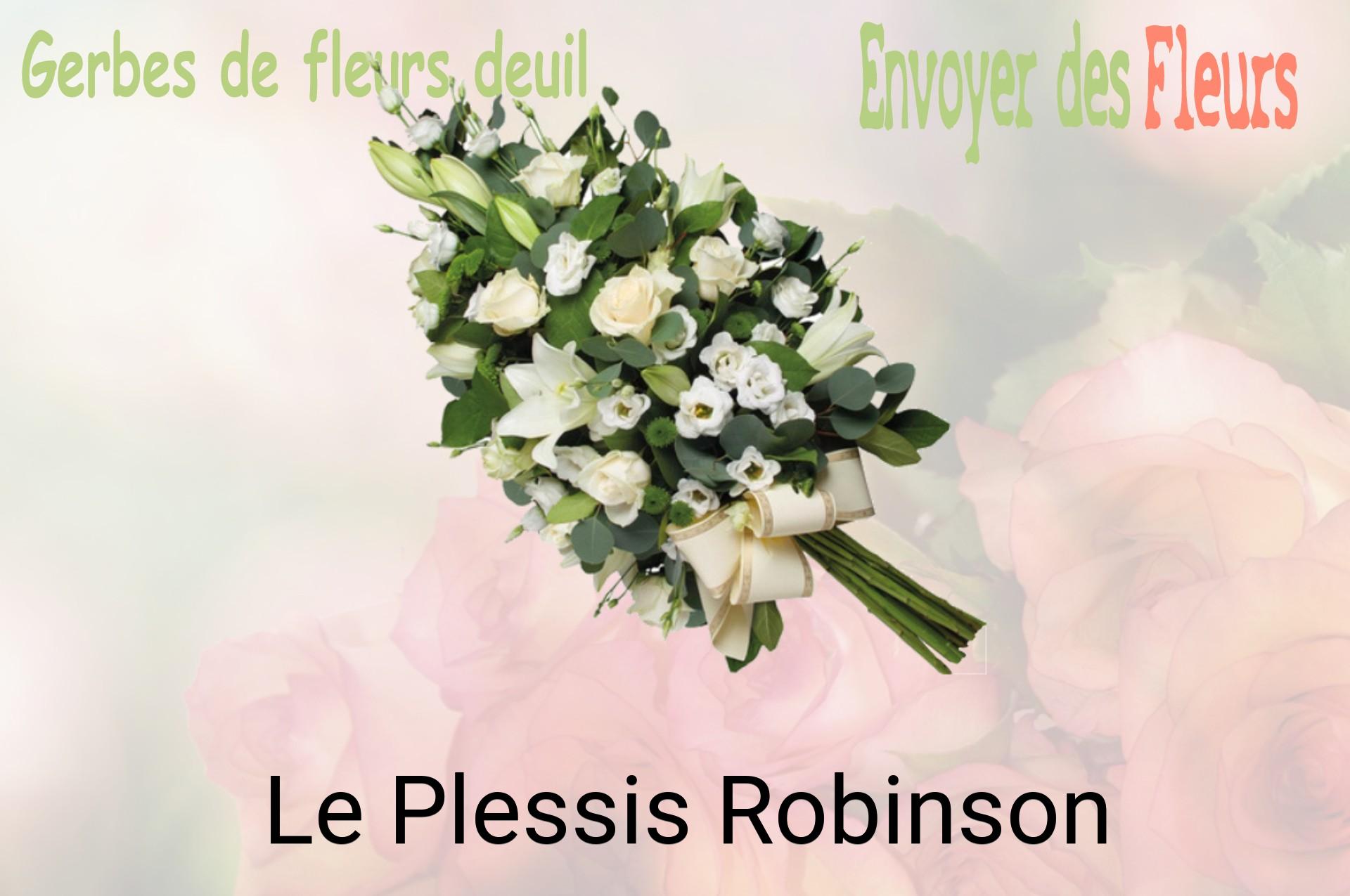 Gerbe de fleurs de deuil livrée à Le Plessis-Robinson
